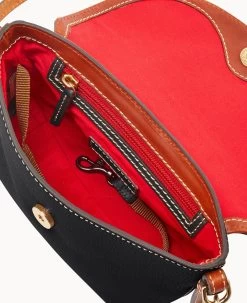 Pebble Grain Crossbody Saddle Bag Black -Online Sale Dooney & Bourke B2174G AWBLPATN ALT2 1