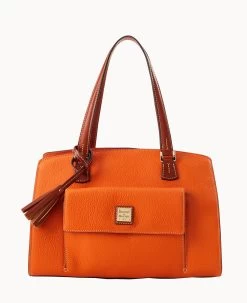 Pebble Grain Shoulder Bag Clementine -Online Sale Dooney & Bourke B2175G AWCEPATN 2