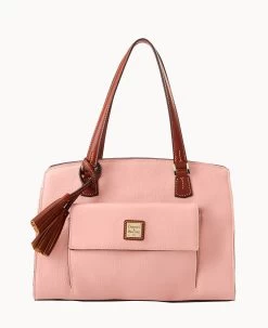 Pebble Grain Shoulder Bag Clementine -Online Sale Dooney & Bourke B2175G AWQLPATN