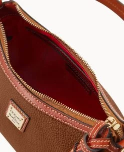 Pebble Grain Pouchette Bark 28 Pebble Grain Pouchette Bark -Online Sale Dooney & Bourke B2218G AWBFPATN ALT2 1