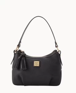 Pebble Grain Pouchette Bark 30 Pebble Grain Pouchette Bark -Online Sale Dooney & Bourke B2218G AWBLPABL