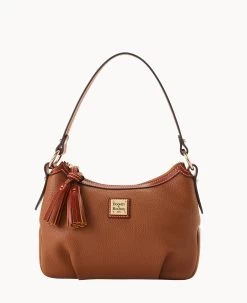 Pebble Grain Pouchette Bark 35 Pebble Grain Pouchette Bark -Online Sale Dooney & Bourke B2218G AWCAPATN