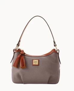 Pebble Grain Pouchette Bark 37 Pebble Grain Pouchette Bark -Online Sale Dooney & Bourke B2218G AWELPATN