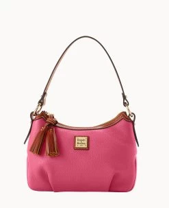 Pebble Grain Pouchette Bark 38 Pebble Grain Pouchette Bark -Online Sale Dooney & Bourke B2218G AWHPPATN