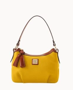 Pebble Grain Pouchette Bark 41 Pebble Grain Pouchette Bark -Online Sale Dooney & Bourke B2218G AWMTPATN