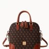 Gretta Domed Satchel Brown Tmoro -Online Sale Dooney & Bourke B2257G NGBMPATN