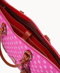 Gretta Career Tote Fuchsia -Online Sale Dooney & Bourke B2258G NGFHPATN ALT2 1
