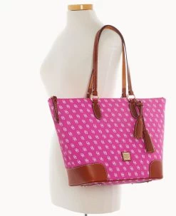 Gretta Career Tote Fuchsia -Online Sale Dooney & Bourke B2258G NGFHPATN ALT4 1