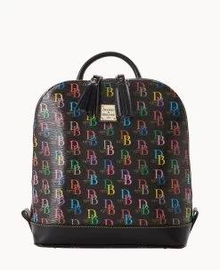 DB75 Multi Domed Backpack Black 15 DB75 Multi Domed Backpack Black -Online Sale Dooney & Bourke B2263G 5SBLPABL 1