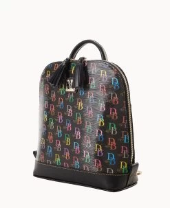 DB75 Multi Domed Backpack Black 16 DB75 Multi Domed Backpack Black -Online Sale Dooney & Bourke B2263G 5SBLPABL ALT1 1