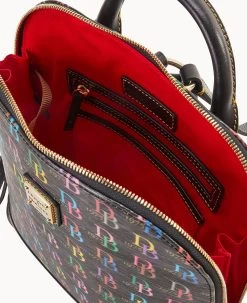 DB75 Multi Domed Backpack Black 17 DB75 Multi Domed Backpack Black -Online Sale Dooney & Bourke B2263G 5SBLPABL ALT2 1