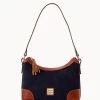 Suede Shoulder Bag Navy 1 Suede Shoulder Bag Navy -Online Sale Dooney & Bourke B2264G SUNVPATN