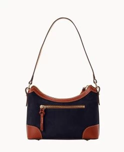 Suede Shoulder Bag Navy 26 Suede Shoulder Bag Navy -Online Sale Dooney & Bourke B2264G SUNVPATN ALT3 1