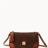 Suede Slim Crossbody Brown Tmoro -Online Sale Dooney & Bourke B2270G SUBMPATN