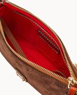 Suede Slim Crossbody Brown Tmoro 25 Suede Slim Crossbody Brown Tmoro -Online Sale Dooney & Bourke B2270G SUBMPATN ALT2 1