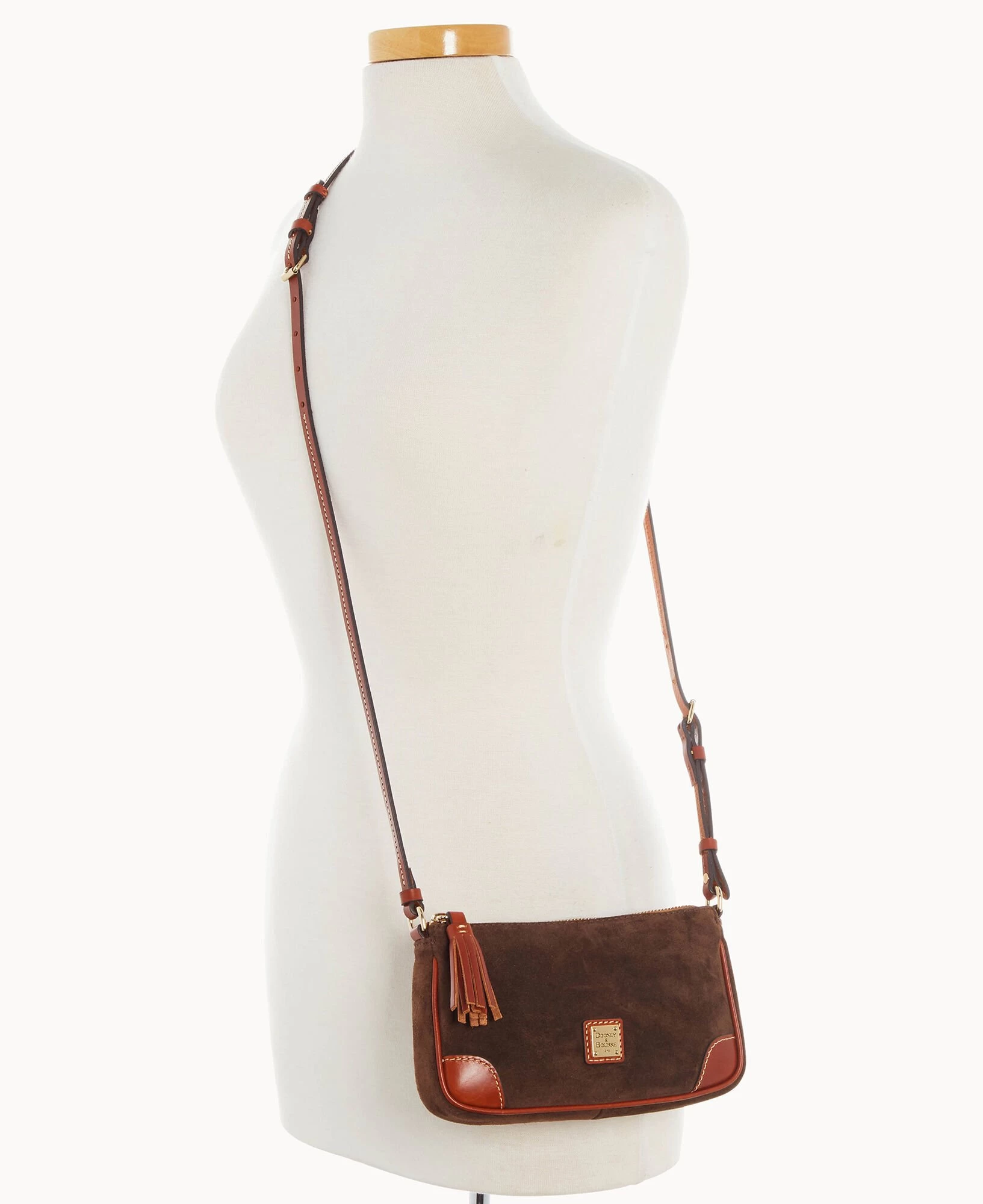 Suede Slim Crossbody Brown Tmoro 12 Suede Slim Crossbody Brown Tmoro - Image 10