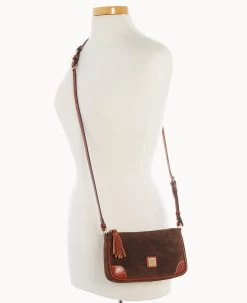 Suede Slim Crossbody Brown Tmoro 22 Suede Slim Crossbody Brown Tmoro -Online Sale Dooney & Bourke B2270G SUBMPATN ALT4