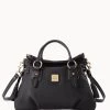 Pebble Grain Stanwich Satchel Black Black -Online Sale Dooney & Bourke B2275G AWBLPABL