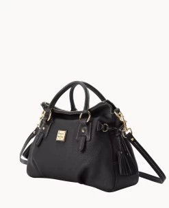 Pebble Grain Stanwich Satchel Black Black -Online Sale Dooney & Bourke B2275G AWBLPABL ALT1 1