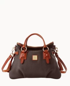 Pebble Grain Stanwich Satchel Black Black -Online Sale Dooney & Bourke B2275G AWBMPATN