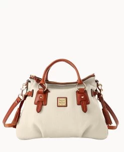 Pebble Grain Stanwich Satchel Black Black -Online Sale Dooney & Bourke B2275G AWBOPATN