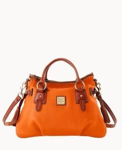 Pebble Grain Stanwich Satchel Black Black -Online Sale Dooney & Bourke B2275G AWCEPATN