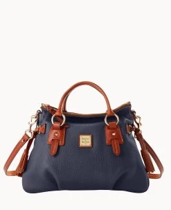 Pebble Grain Stanwich Satchel Black Black -Online Sale Dooney & Bourke B2275G AWMDPATN