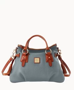 Pebble Grain Stanwich Satchel Black Black -Online Sale Dooney & Bourke B2275G AWSLPATN