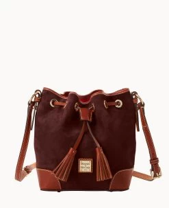 Suede Crossbody Drawstring Honey -Online Sale Dooney & Bourke B2280G SUWNPATN