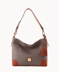 Pebble Grain Large Sac Caramel -Online Sale Dooney & Bourke B2282G AWELPATN