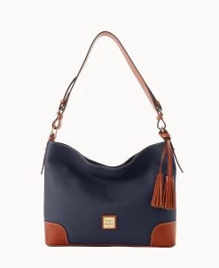 Pebble Grain Large Sac Caramel -Online Sale Dooney & Bourke B2282G AWMDPATN