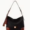 Suede Large Sac Black -Online Sale Dooney & Bourke B2282G SUBLPATN