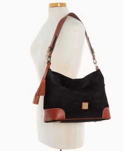 Suede Large Sac Black 27 Suede Large Sac Black -Online Sale Dooney & Bourke B2282G SUBLPATN ALT4 1