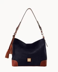 Suede Large Sac Black 31 Suede Large Sac Black -Online Sale Dooney & Bourke B2282G SUNVPATN