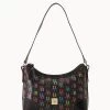 DB75 Multi Large Shoulder Bag Black