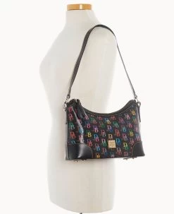 DB75 Multi Large Shoulder Bag Black -Online Sale Dooney & Bourke B2289G 5SBLPABL ALT4 1
