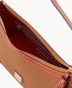 Pebble Grain Large Shoulder Bag Caramel 24 Pebble Grain Large Shoulder Bag Caramel -Online Sale Dooney & Bourke B2289G AWCAPATN ALT2 1