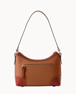 Pebble Grain Large Shoulder Bag Caramel 20 Pebble Grain Large Shoulder Bag Caramel -Online Sale Dooney & Bourke B2289G AWCAPATN ALT3