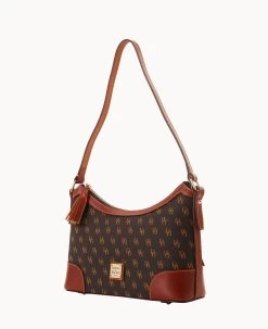 Gretta Large Shoulder Bag Brown Tmoro -Online Sale Dooney & Bourke B2289G NGBMPATN ALT1 1
