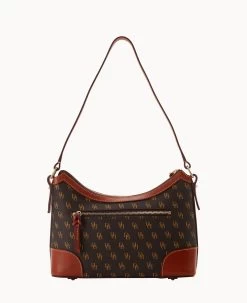 Gretta Large Shoulder Bag Brown Tmoro -Online Sale Dooney & Bourke B2289G NGBMPATN ALT3 1