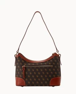 Gretta Large Shoulder Bag Brown Tmoro -Online Sale Dooney & Bourke B2289G NGBMPATN ALT3