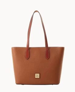 Pebble Grain Tote Caramel