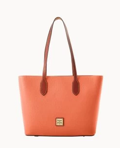 Pebble Grain Tote Caramel -Online Sale Dooney & Bourke B2320G AWCRPATN