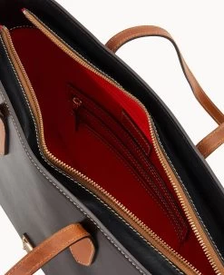 Wexford Leather Tote Black -Online Sale Dooney & Bourke B2320G JKBLPANA ALT2 1