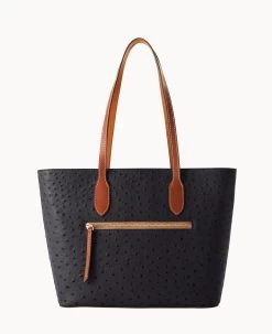 Ostrich Tote Black -Online Sale Dooney & Bourke B2320G OTBLPAKR ALT3