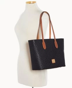 Ostrich Tote Black -Online Sale Dooney & Bourke B2320G OTBLPAKR ALT4
