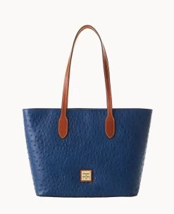 Ostrich Tote Black -Online Sale Dooney & Bourke B2320G OTNVPAKR