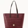 Denison Large Tote Bordeaux -Online Sale Dooney & Bourke B2321G 8DBXPABM