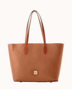 Pebble Grain Large Tote Oyster -Online Sale Dooney & Bourke B2321G AWCAPATN