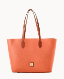 Pebble Grain Large Tote Oyster -Online Sale Dooney & Bourke B2321G AWCRPATN
